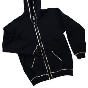 Metallic Fleur-de-Lis Unisex Black Hoodie